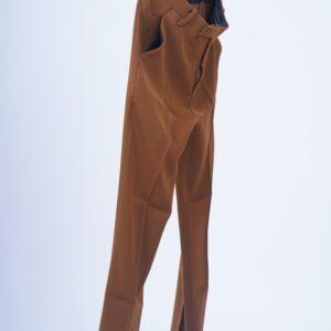 Men's Slim Fit Formal Trousers - Caramel Brown