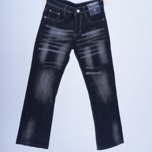 Guess Men’s Black Washed Regular Fit Denim Jeans