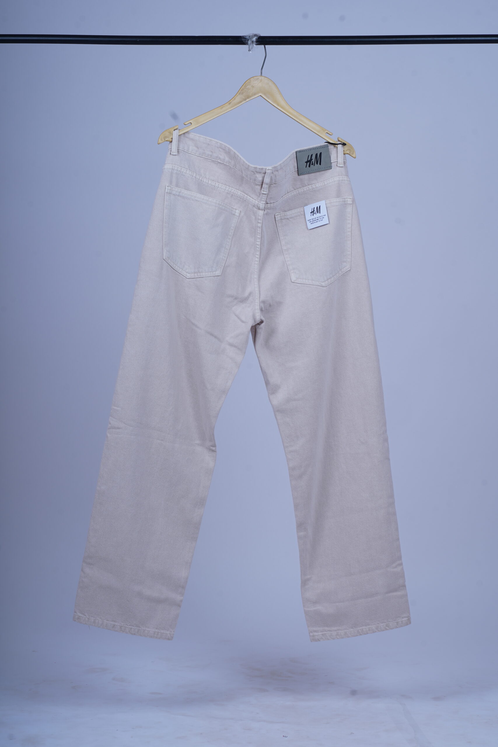 Men’s Classic Beige Denim Jeans - Image 2