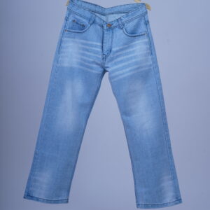 Classic High-Waist Light Blue Straight Fit Jeans