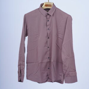 Classic Slim Fit Brown Shirt