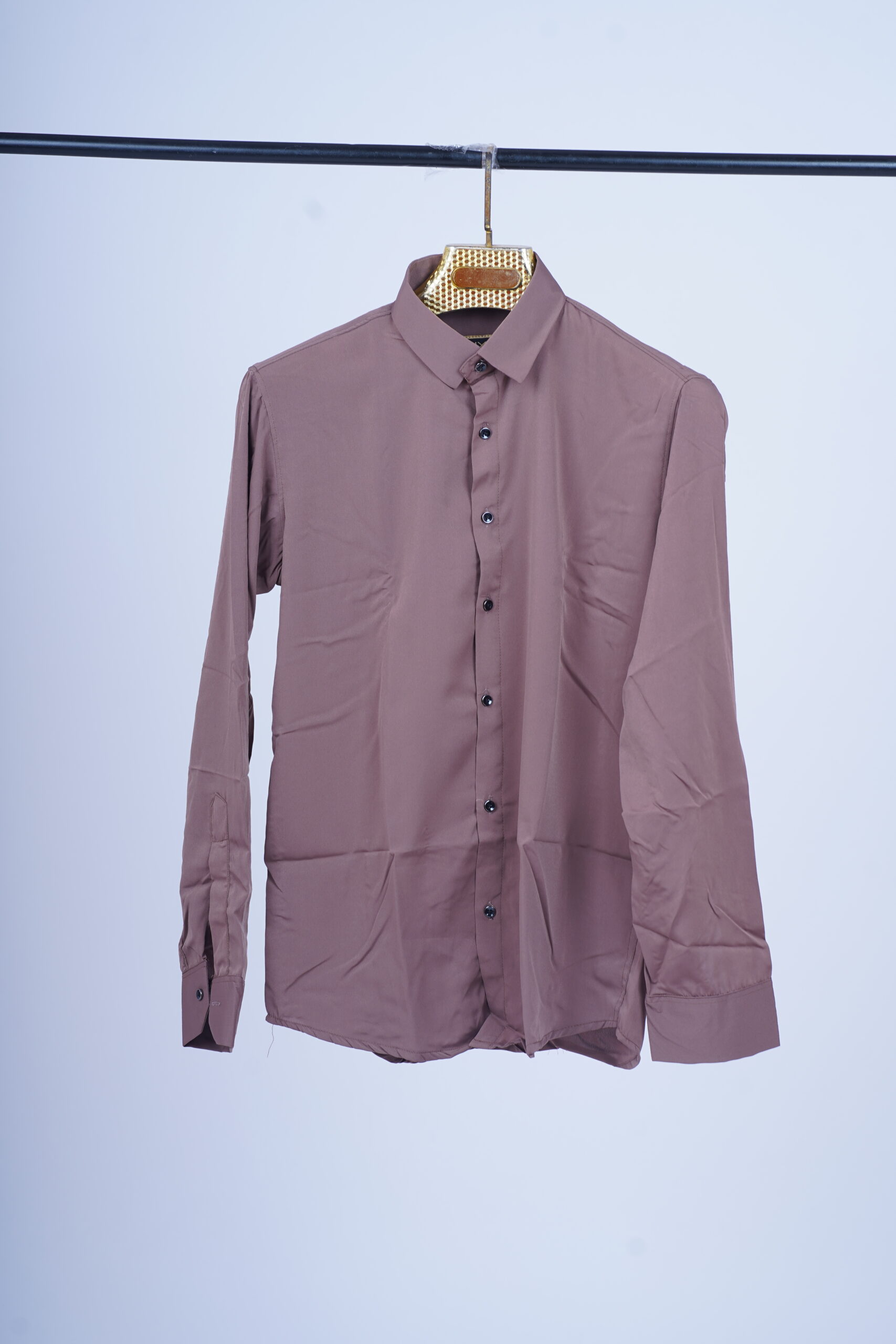 Classic Slim Fit Brown Shirt