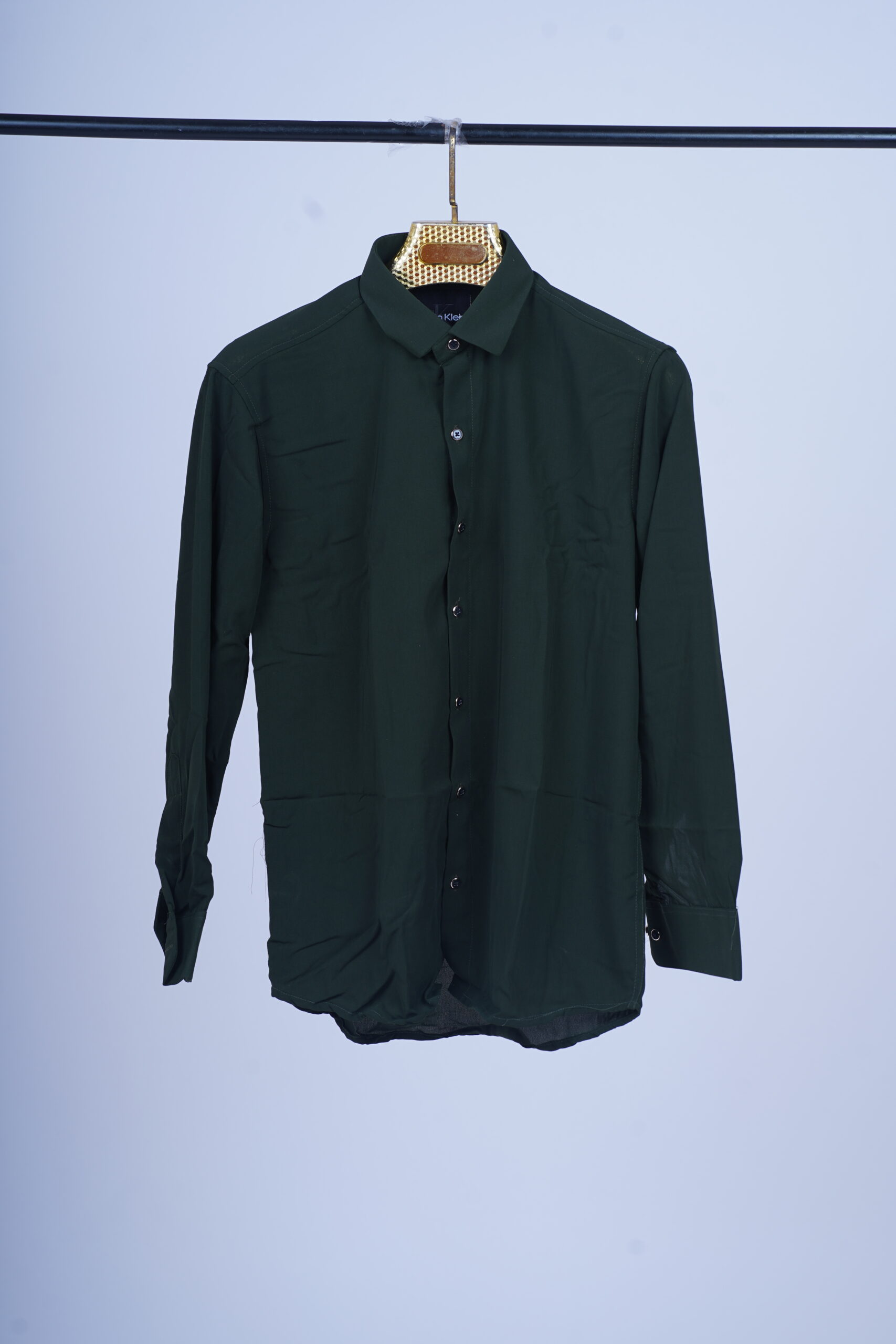 Men's Classic Fit Long Sleeve Dress Shirt – Dark Forest Green